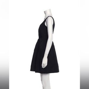 Z Spoke by Zac Posen Black Skater Sunburst Seam Cocktail Dress. Size 12. EUC